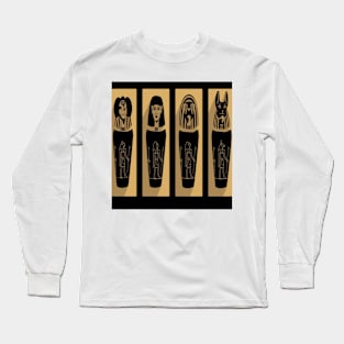 Sarcophagus God Quad Long Sleeve T-Shirt